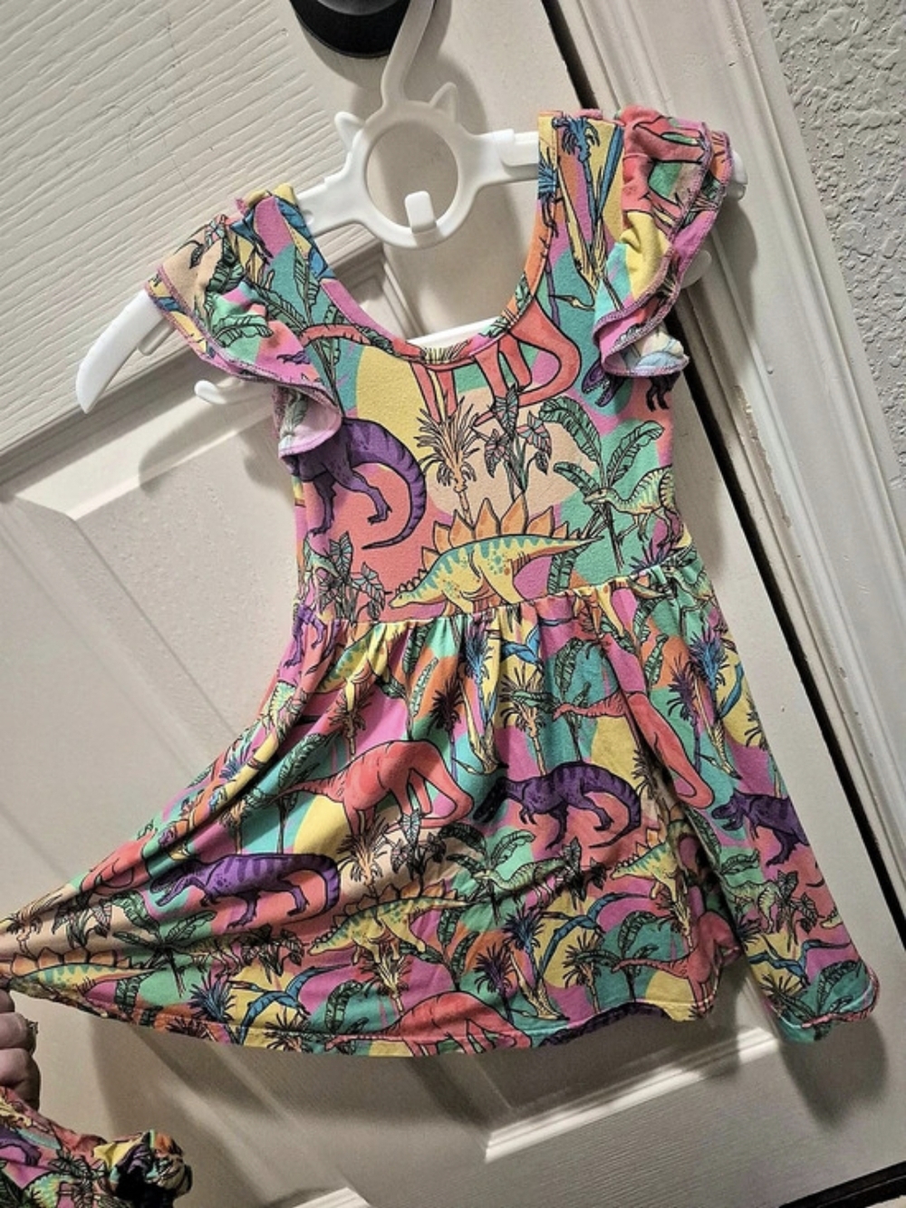 Dinosaur Dress Bums & Roses 2T - Picture 2 of 5